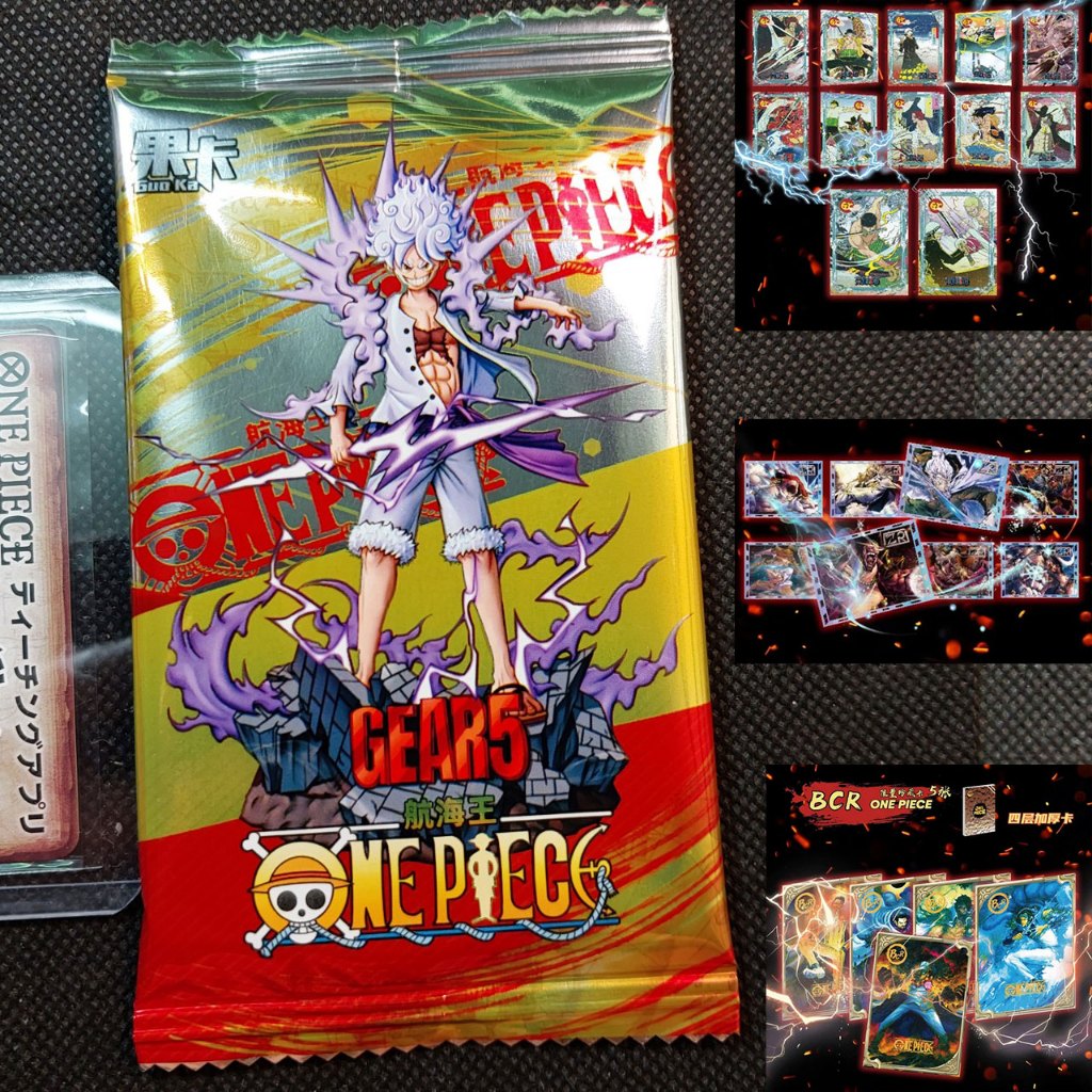 [One Piece Kayou]Pack túi thẻ chính hãng TCG bạc đỏ Mặt Trời Nika joyboy gear 5 Luffy 1459 NF20 3-1