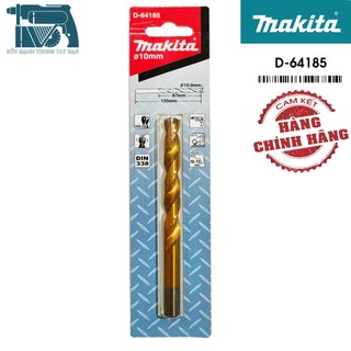 Mũi khoan sắt 10mm hss-tin makita d-64185 chính hãng