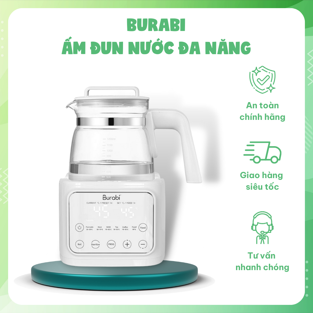 Ấm đun nước Burabi chính hãng