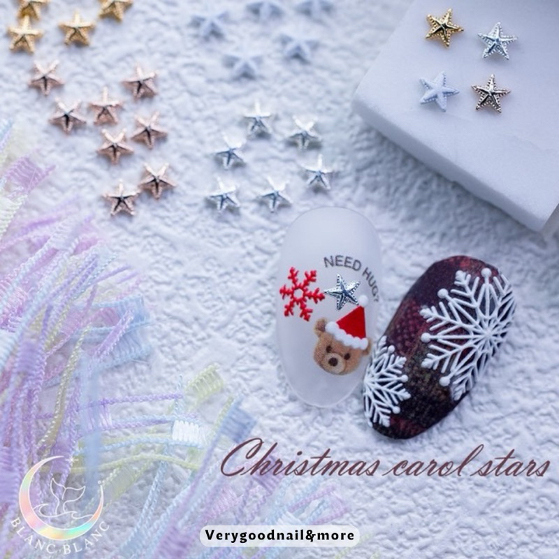 Blanc Blanc - Charm noel Christmas Carol Star