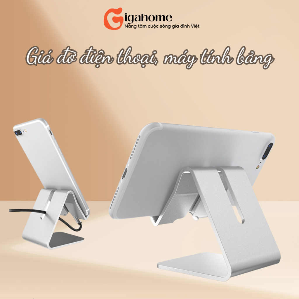 Giá Đỡ Điện Thoại, Máy Tính Bảng GIGAHOMEVN Thiết Kế Chắc Chắn Từ Hợp Kim An Toàn Tiện Lợi 5929