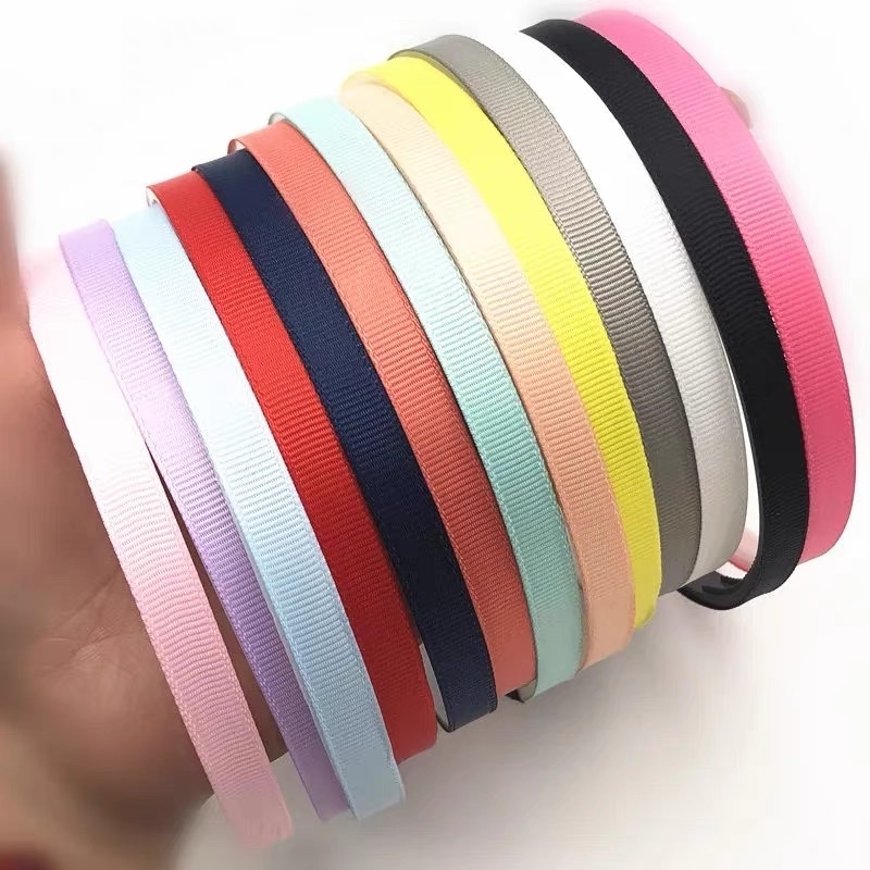 Bờm tóc có răng bọc ruy băng (1CM) nhiều màu H70