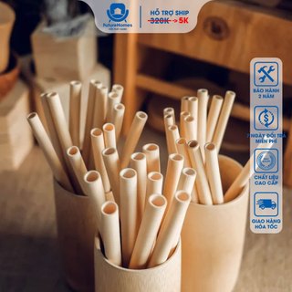 Ống hút tre chiều dài 15cm dùng cho nhà hàng, khách sạn, quà tặng doanh nghiệp sang trọng cao cấp loại 1/FutureChoice