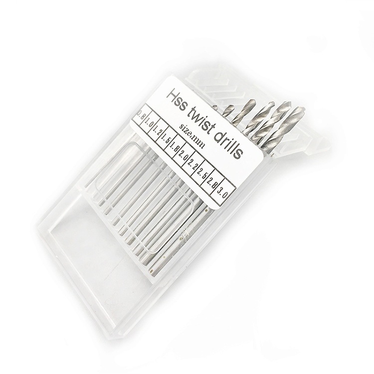 Bộ 10 mũi khoan thép xoắn từ 0.8-3.0mm
