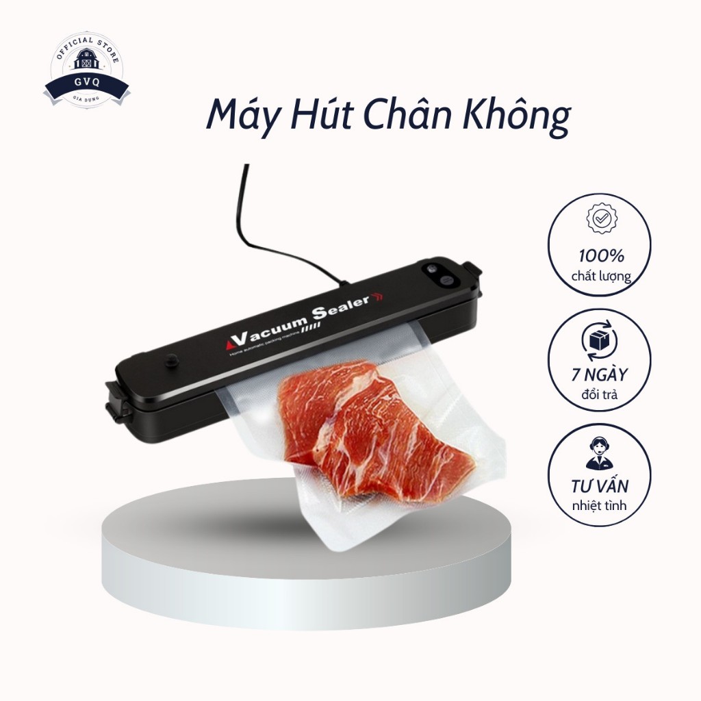Máy Hút Chân Không Bảo Quản Thực Phẩm Gia Đình Đóng Gói Hàn Miệng Cao Cấp (GVQ Store)