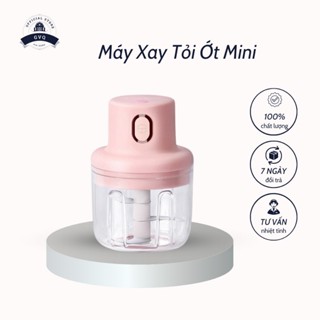 Máy Xay Tỏi Ớt Cầm Tay Mini 250Ml Sạc Điện Tiện Lợi Dễ Dàng Sử Dụng (GVQ Store)