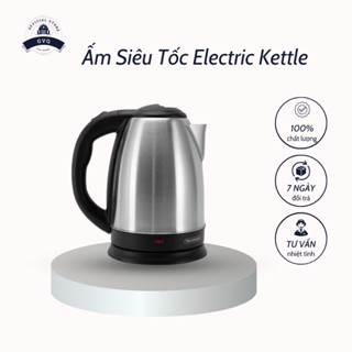 Ấm Siêu Tốc Electric Kettle 1.8L Sôi Nhanh Chóng Tiết Kiệm Điện An Toàn Cho Gia Đình (GVQ)