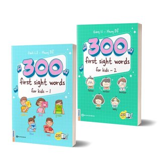 Sách - Combo 300 First Sight Words For Kid (Tập 1 + Tập 2)