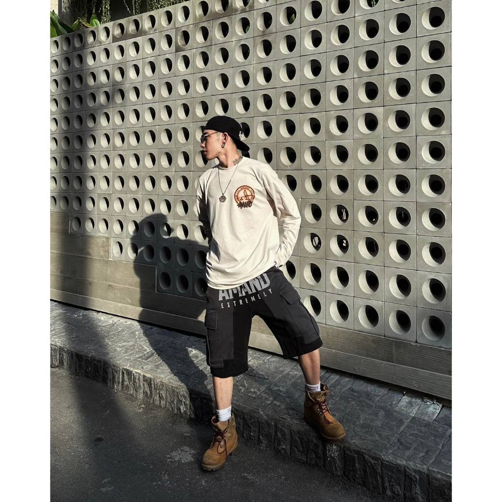 Quần Amand Phantom Short - Black/ Beige