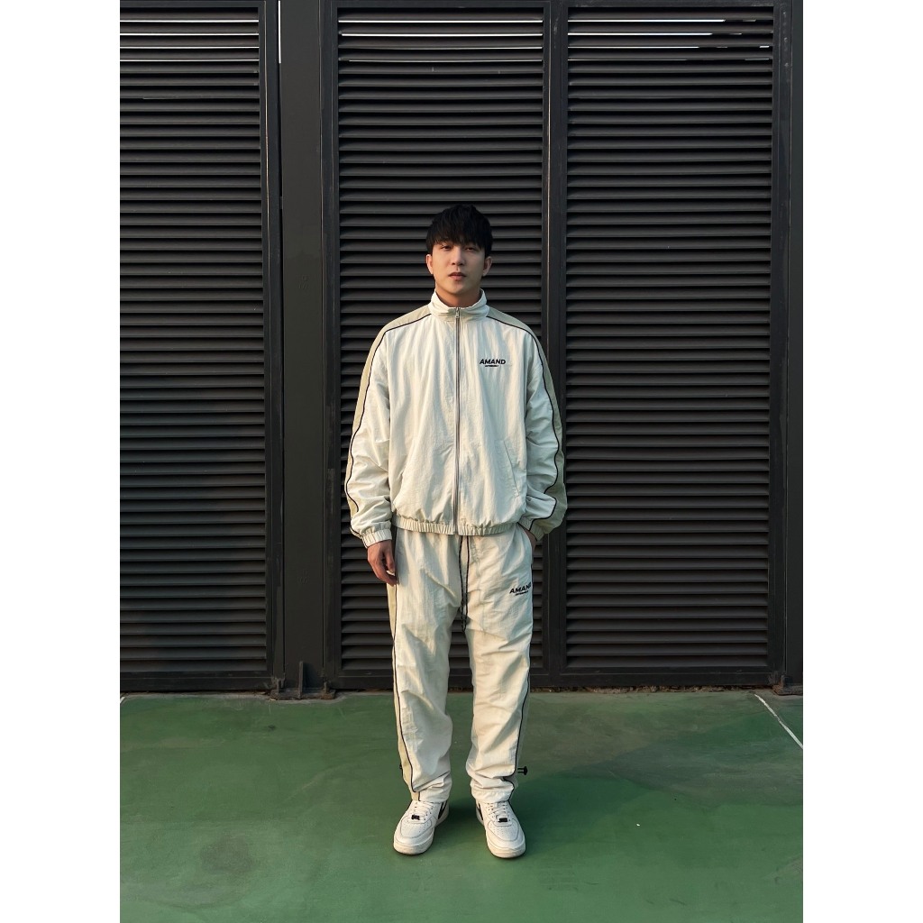Bộ gió thể thao Amand x B Trần Beyond Tracksuit - QA007/White