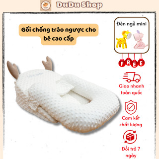 Gối ngủ chống trào ngược định hình đúng tư thế ngủ cho bé dudu shop giúp bé có giấc ngủ ngon, chống giật mình