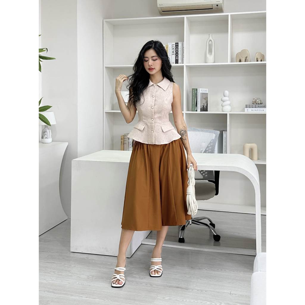 Quần Culotte MAR FASHION Xếp Li Hông - FASH076123