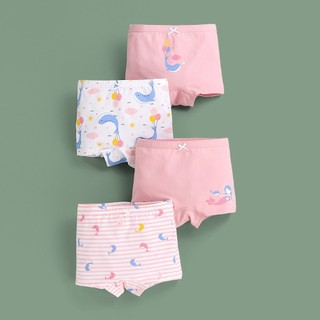 [M04 Hàng cao cấp] Combo 4 quần chíp đùi trẻ em, chip cho bé gái từ 1-15 tuổi Maruka Fashion