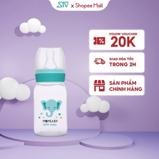 Bình Sữa Momeasy 44611 120ml Họa Tiết Con Vật Đáng Yêu Cho Bé