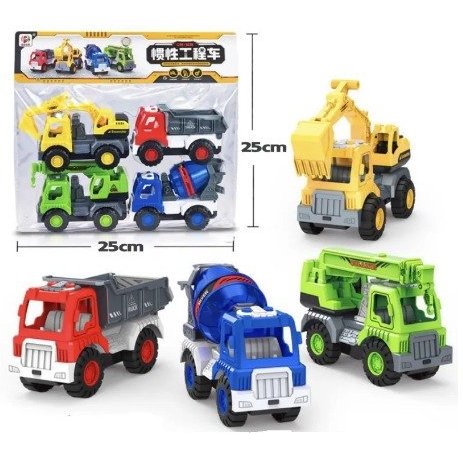 Combo-Set 4 xe công trình đồ chơi an toàn cho bé