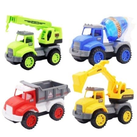 Combo-Set 4 xe công trình đồ chơi an toàn cho bé