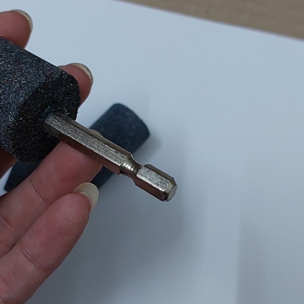 Đá mài lốp xe máy chân cán lục giác 6.35mm mài nhôm đồng sắt thép mài khuôn đúc mài ngờ mối hàn