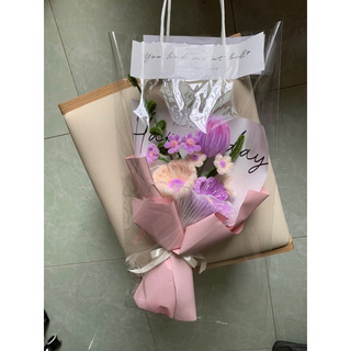 Bó hoa kẽm nhung (kèm túi)