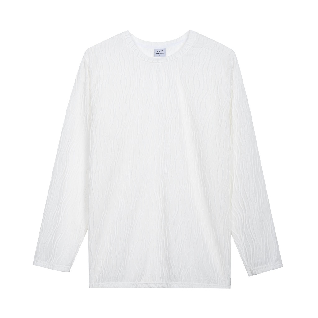 Áo thun tay dài Flo MenSwear unisex sọc xoắn form áo suông
