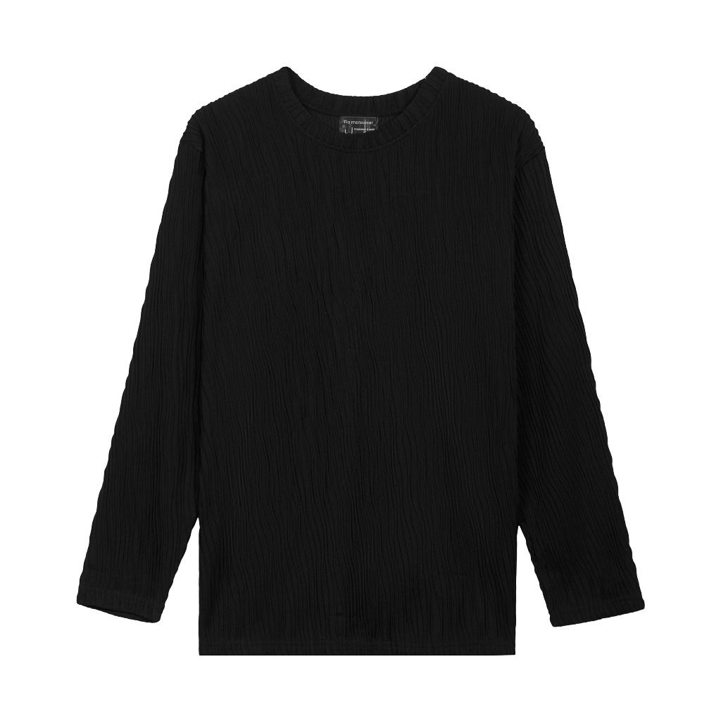 Áo thun tay dài Flo MenSwear unisex sọc xoắn form áo suông