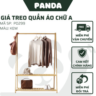 Kệ Treo Quần Áo Chữ A 2 Tầng Gỗ Thông Loại Tốt Nhập Khẩu - Giá Treo Quần Áo Gỗ Chống Cong Vẹo