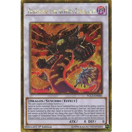 Thẻ bài Yugioh Phantasmal Lord Ultimitl Bishbaalkin - PGL3-EN006 - Gold Secret Rare 1st Edition