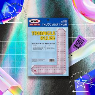 Thước vẽ kỹ thuật góc vuông chữ l thước dẻo l-505