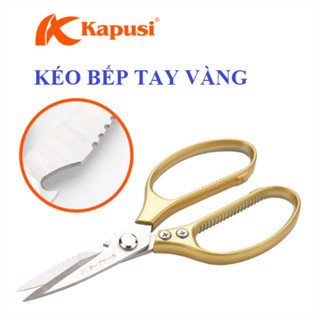 Kéo nhà bếp đa năng hãng Kapusi Nhật Bản cỡ lớn chuyên cắt thức ăn, cắt giấy... Bảo hành 12 tháng
