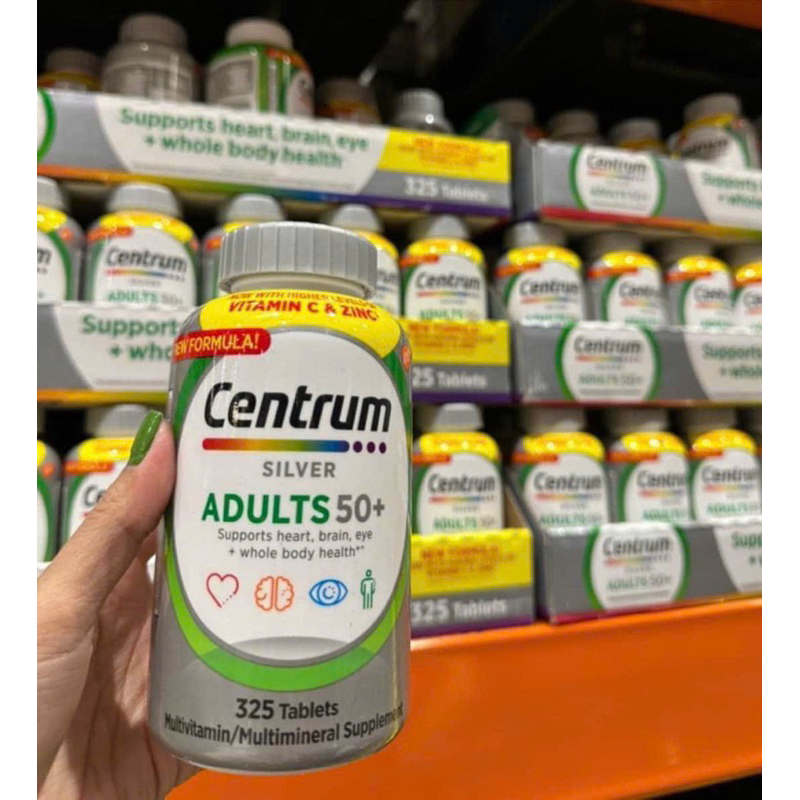 Bổ tổng hợp Centrum Silver Ultra Men's women 50+ 325 viên từ Mỹ. Vitamin cho đàn ông trên 50 tuổi