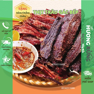 Thịt Trâu Gác Bếp, thịt trâu sấy Tây Bắc,thơm ngon Chuẩn Vị ✅ Tặng Chẩm Chéo ✅