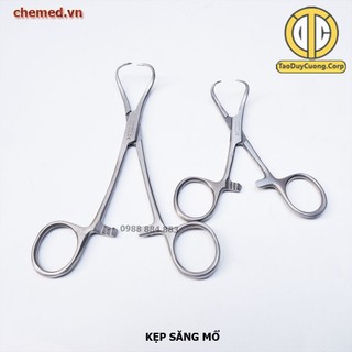 Kep săng mổ, kìm kẹp săng mổ, panh kẹp săng mổ các size dùng trong y tế.