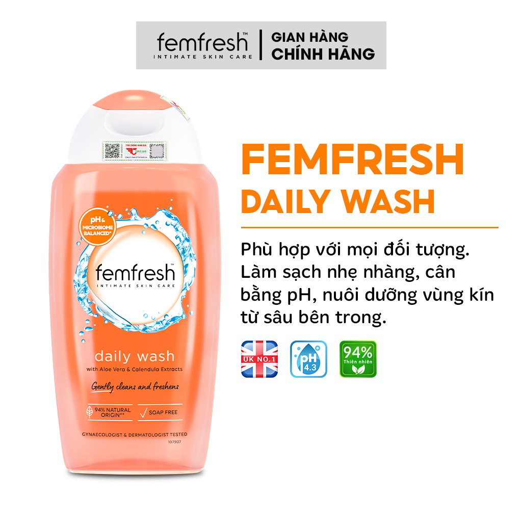 Dung Dịch Vệ Sinh Phụ Nữ Femfresh Daily Wash 250ml