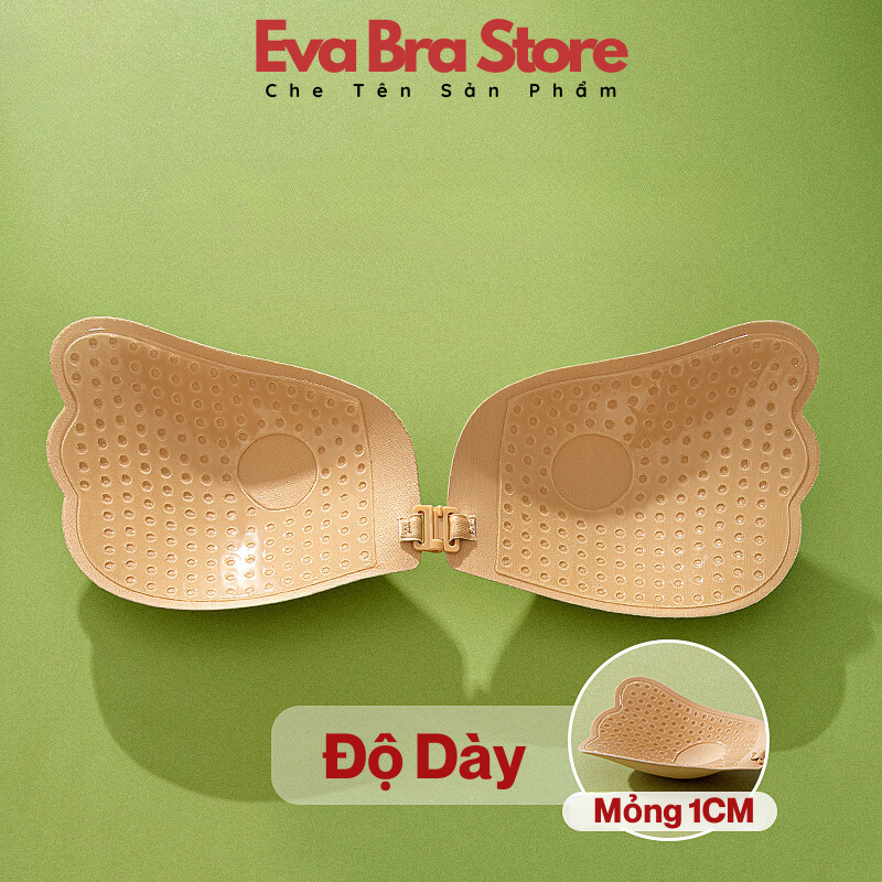 Miếng dán ngực ti nâng ngực, áo dán ngực cánh tiên rút dây ngực tạo khe tái sử dụng nhiều lần Eva Bra 01244