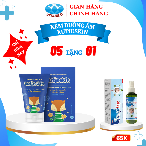 Combo 5 Hộp Kem Dưỡng Ẩm Mềm Da Cho Bé Kutieskin (Tuýp 30g)