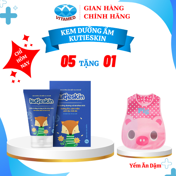 Combo 5 Hộp Kem Dưỡng Ẩm Mềm Da Cho Bé Kutieskin (Tuýp 30g)