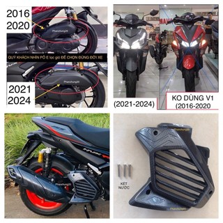 Ốp két nước dùng cho đời xe nvx 2021 2022 2023 2024 cacbon