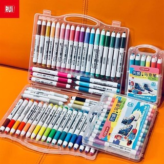 Hộp bút dạ quang marker baoke acrylic rui no.6705 12/24 màu