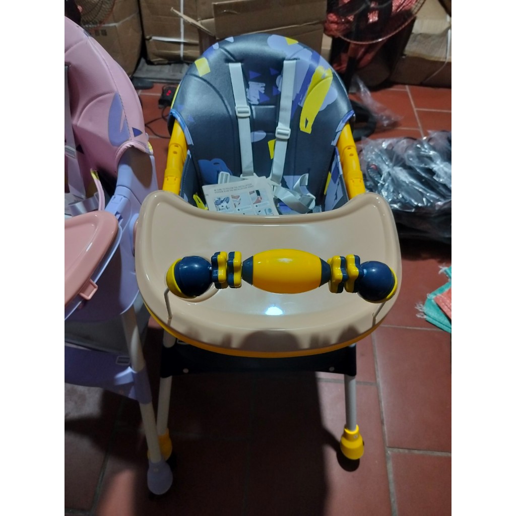 Ghế ăn dặm cho E560 bé Babychic Ghế ăn dặm đa năng gấp gọn có bánh xe cho bé DD