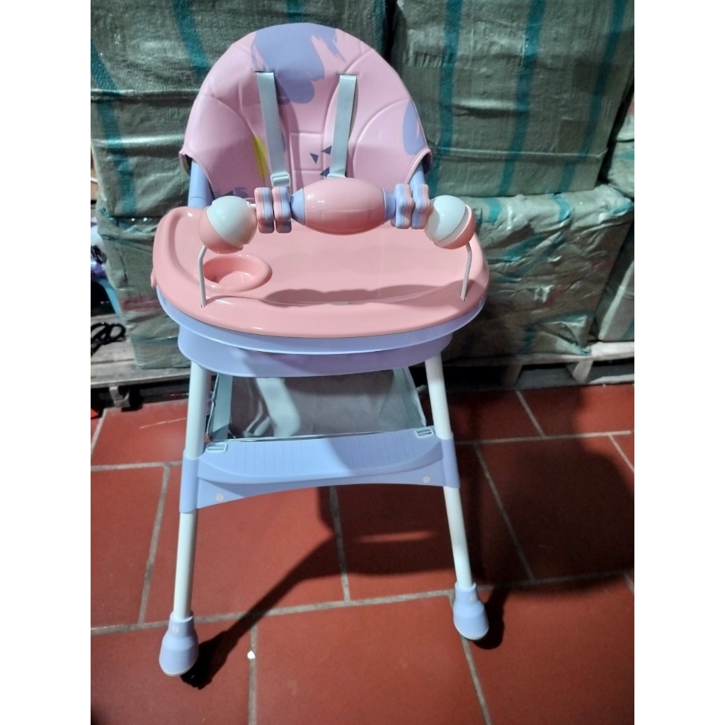 Ghế ăn dặm cho E560 bé Babychic Ghế ăn dặm đa năng gấp gọn có bánh xe cho bé DD