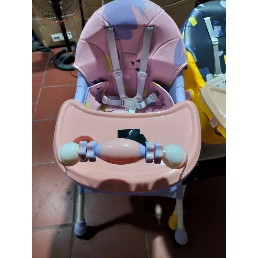 Ghế ăn dặm cho E560 bé Babychic Ghế ăn dặm đa năng gấp gọn có bánh xe cho bé DD
