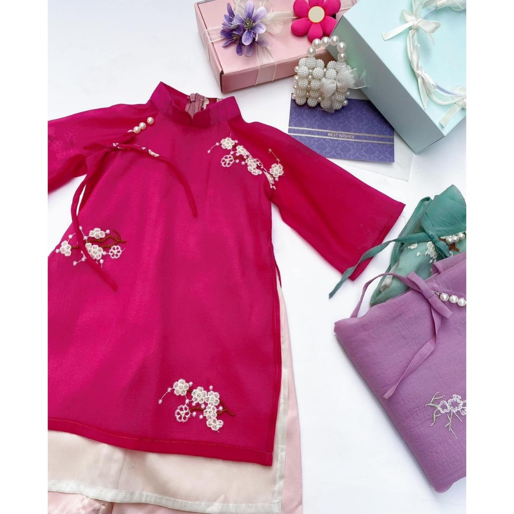 SET ÁO DÀI HOA CHO BÉ - C354