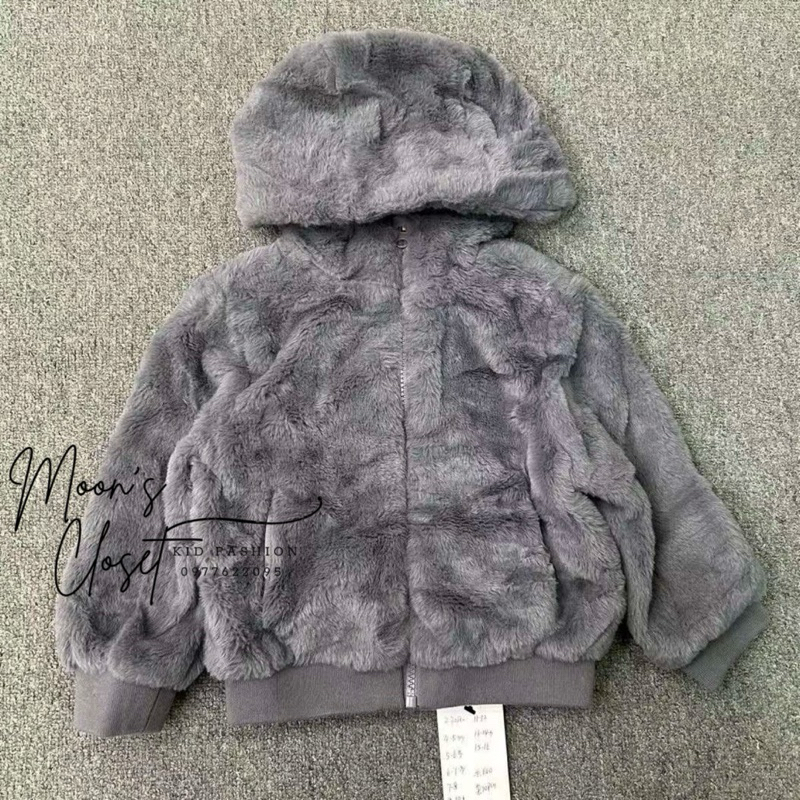 XD- Áo khoác lông xám BTBG TEX size 4/5y-15/16y