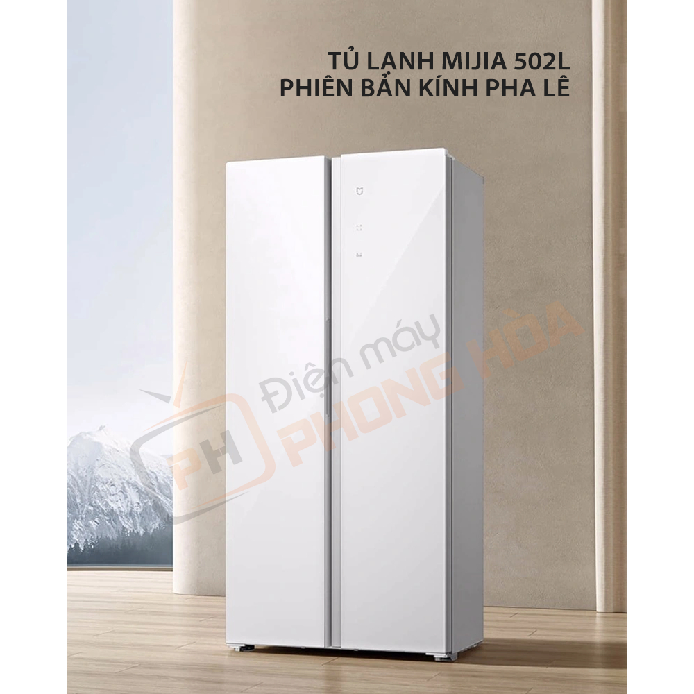 Tủ lạnh kính pha lê Xiaomi Mijia 502L
