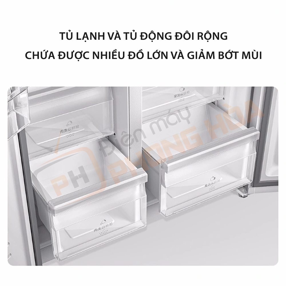 Tủ lạnh kính pha lê Xiaomi Mijia 502L