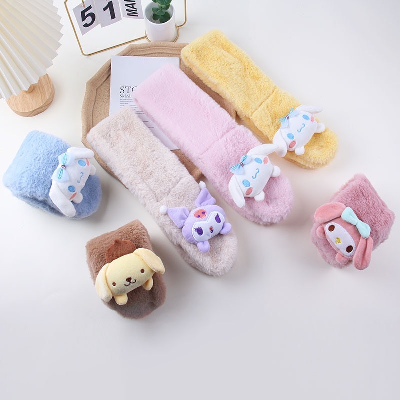 Khăn Quàng Cổ Lông Thỏ Cho Bé - KT 76*9CM