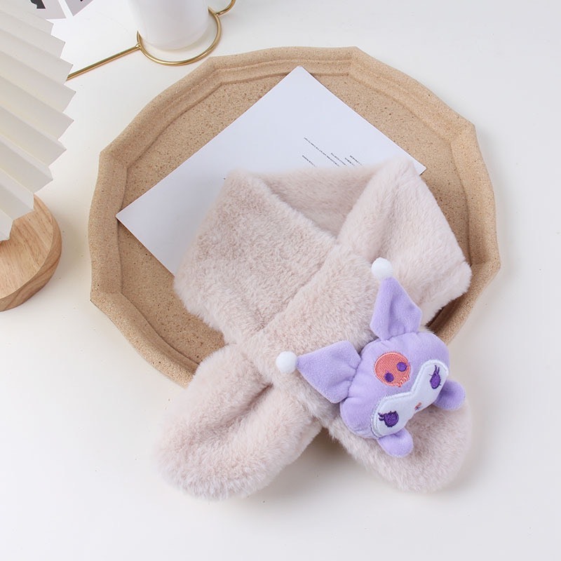 Khăn Quàng Cổ Lông Thỏ Cho Bé - KT 76*9CM