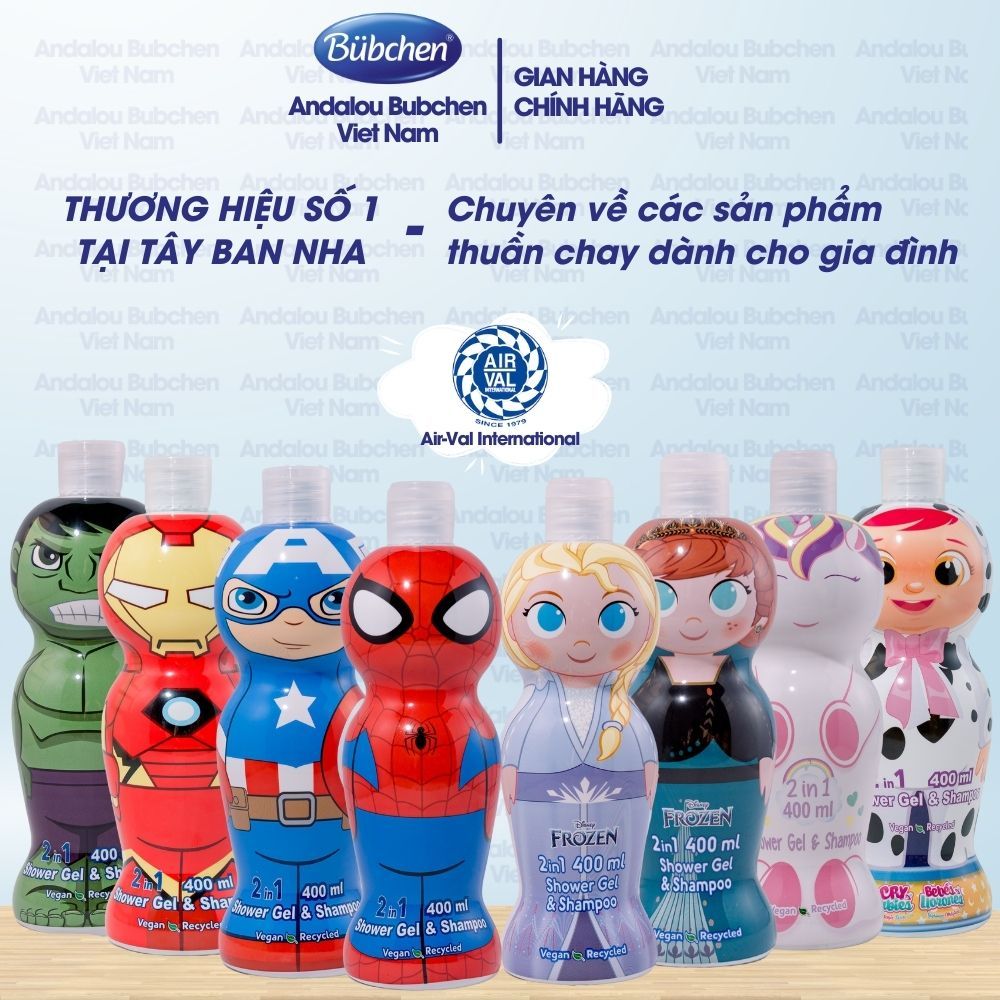 Sữa Tắm Gội Air Val Minions Dành Cho Bé Trai 400ml