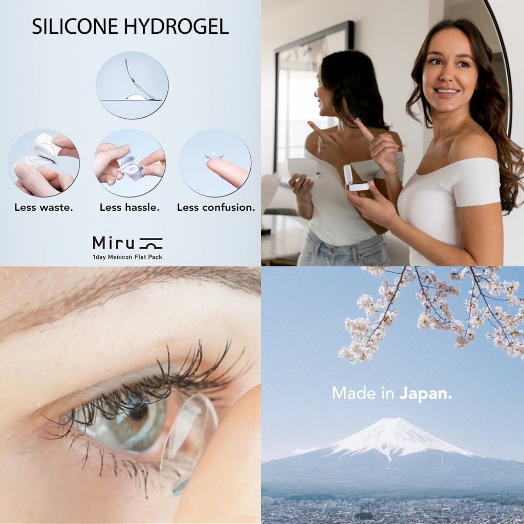 Lens cận trong suốt 1 ngày an toàn nhất thế giới MIRU Menicon made in Japan