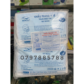 Khẩu trang y tế tiệt trùng Medipro 100 cái
