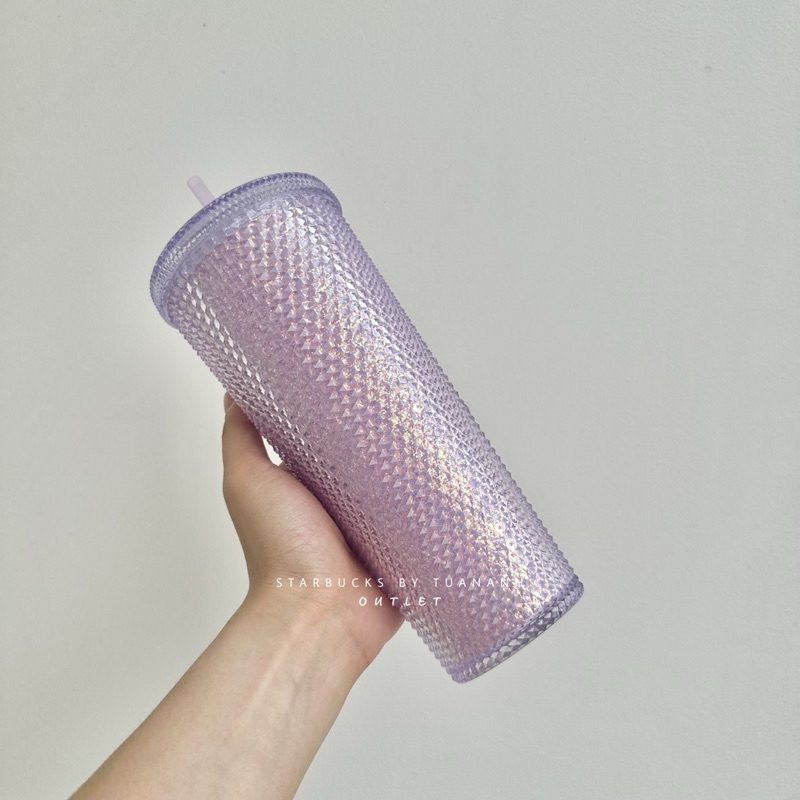 Ly Starbucks Studded Glitter Purple 710ml